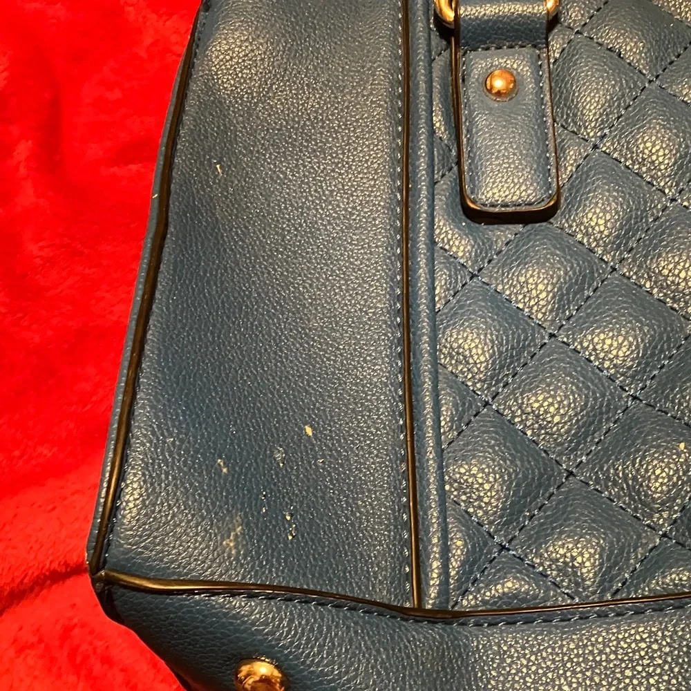 Charming Charlie Royal Blue Quilted Satchel - Picture 9 of 9